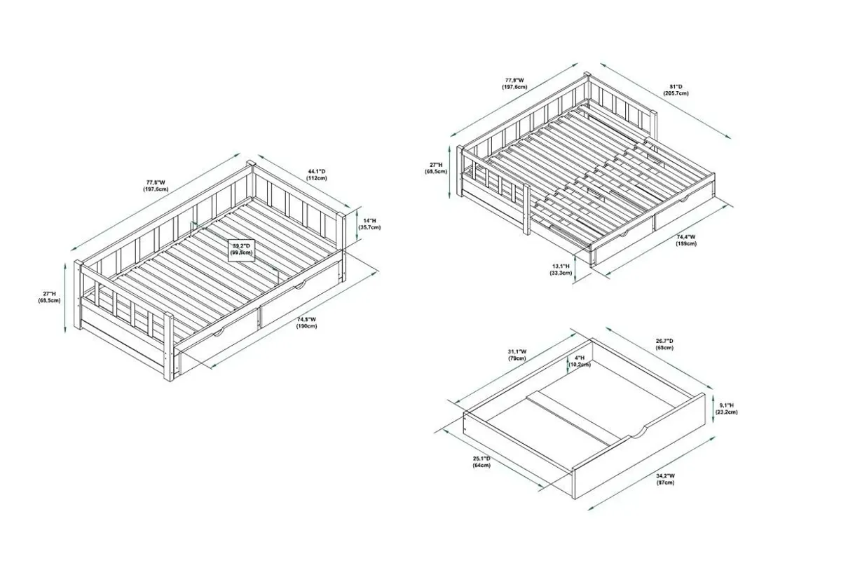 Hope Daybed White