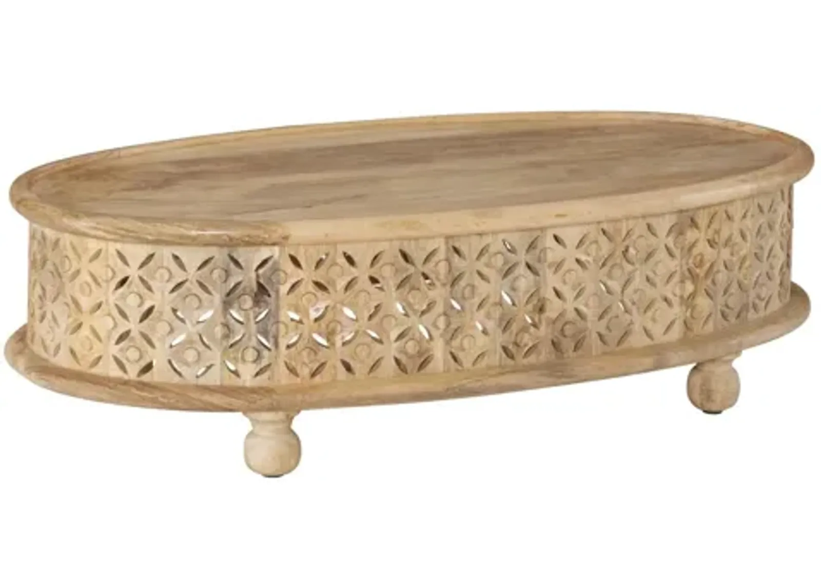 Imani Natural Oval Coffee Table