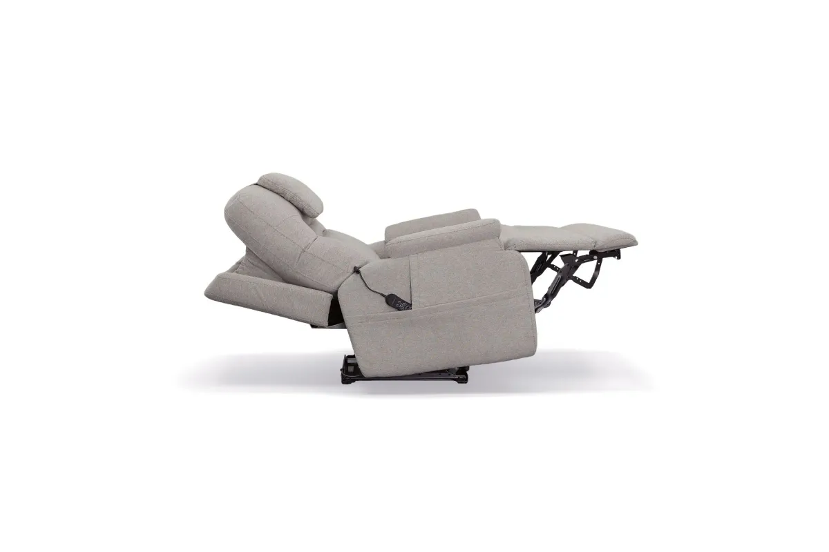 Zecliner Model 2+ Dove Triple Power Lift Sleep Recliner with Heat & Massage by Flexsteel