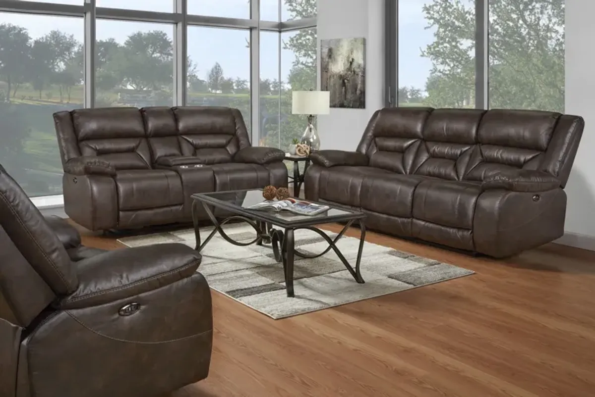 Larkin Reclining Sofa + Reclining Console Loveseat