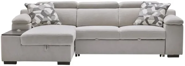 Lounge 2-Piece Sleeper Sectional with Left Arm Facing Storage Chaise