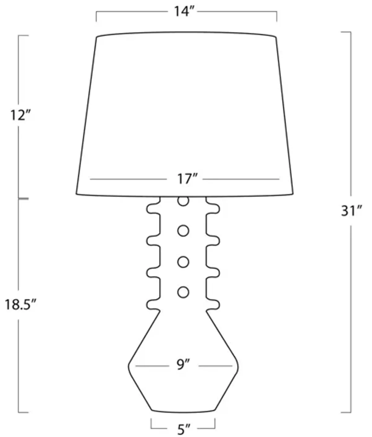 Norway Ceramic Table Lamp