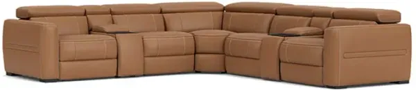 Ford 7-Piece Leather Dual Power Reclining Sectional