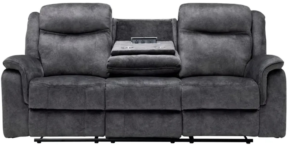 Keaton Grey Reclining Sofa