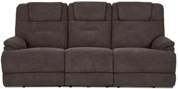 Zofa Umber Triple Power Reclining Sleep Sofa by Flexsteel