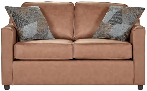 Boden Hazelnut Full Sleeper Loveseat