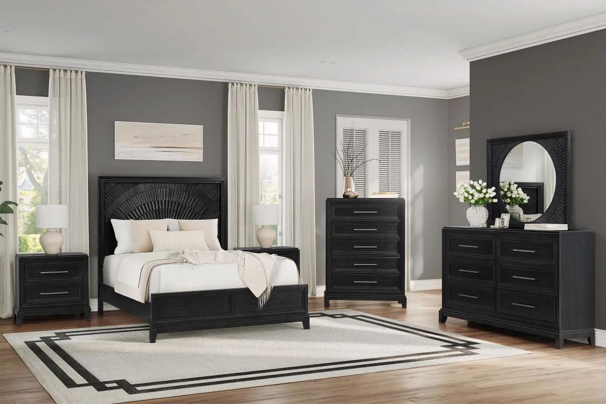 Meredith Black 5-Piece Queen Bedroom Set