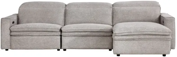 Salvator Street 3-Piece Dual Power Reclining Sectional with Right Arm Facing Chaise