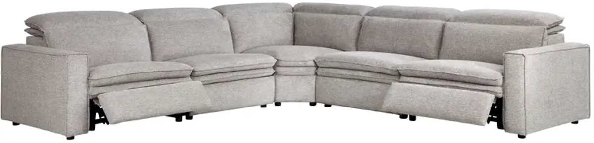 Salvator Street 5-Piece Dual Power Reclining Sectional