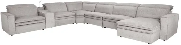 Salvator Street 7-Piece Dual Power Reclining Sectional with Right Arm Facing Chaise