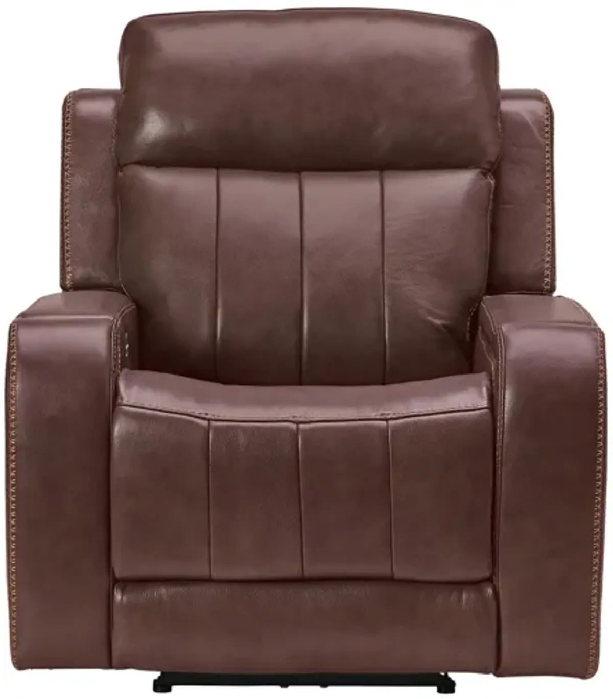 Maverick Brown Audio Triple Power Leather Recliner
