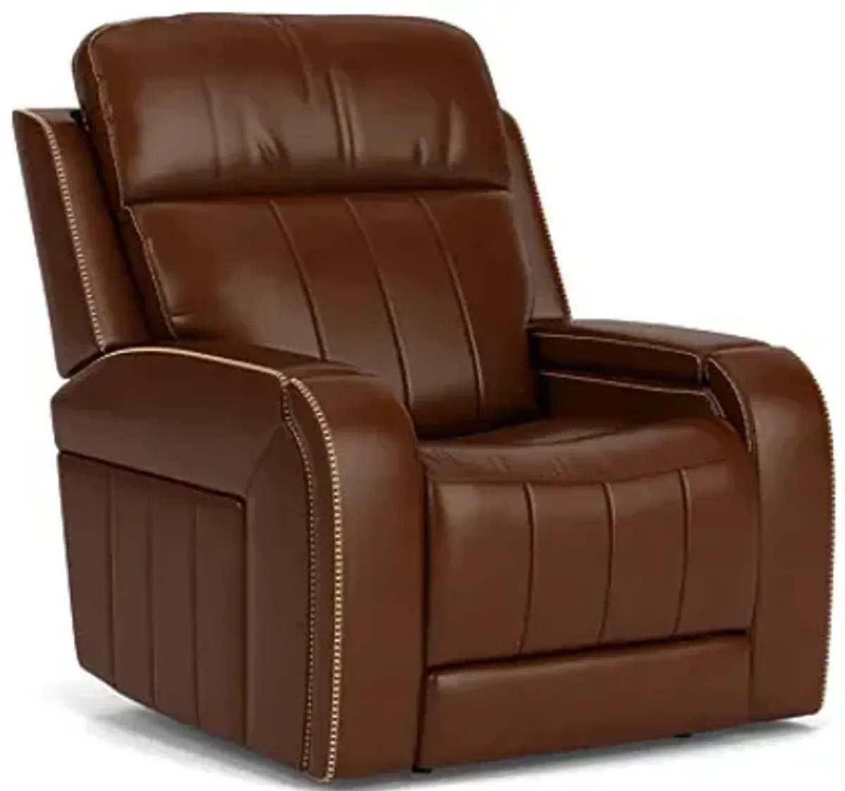 Maverick Brown Audio Triple Power Leather Recliner