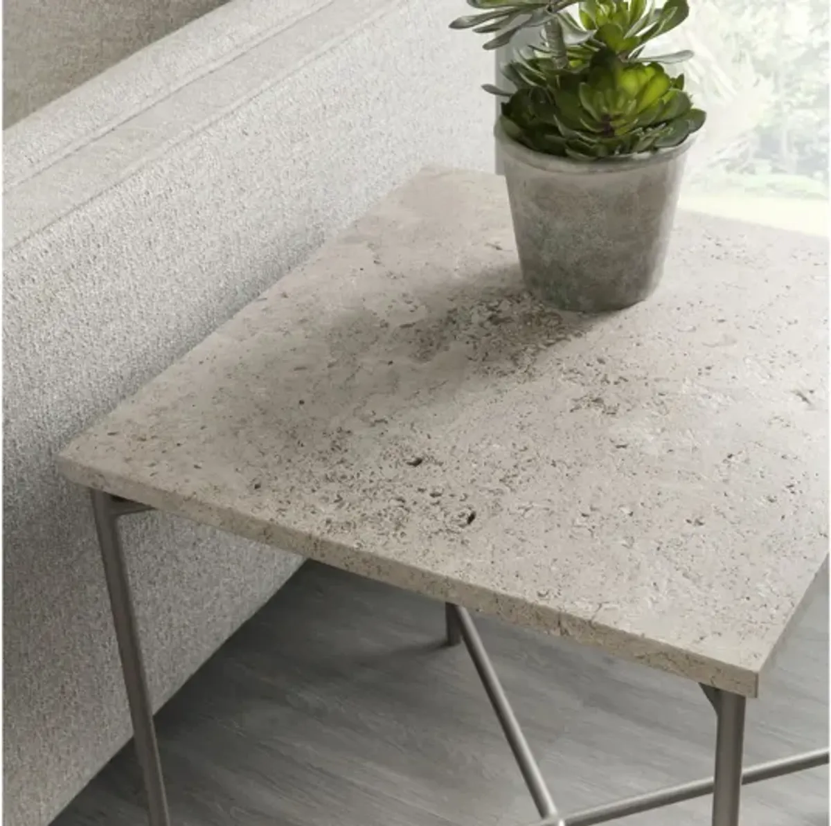 Small Stone Top Nesting table