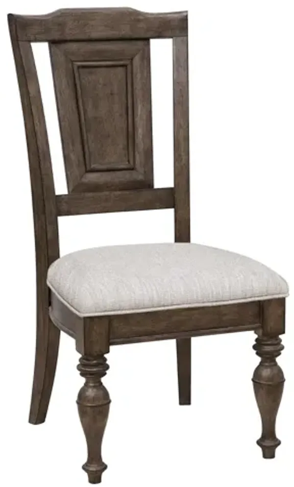 Woodbury Wooden Side Chair in Cowboy Boots Brown