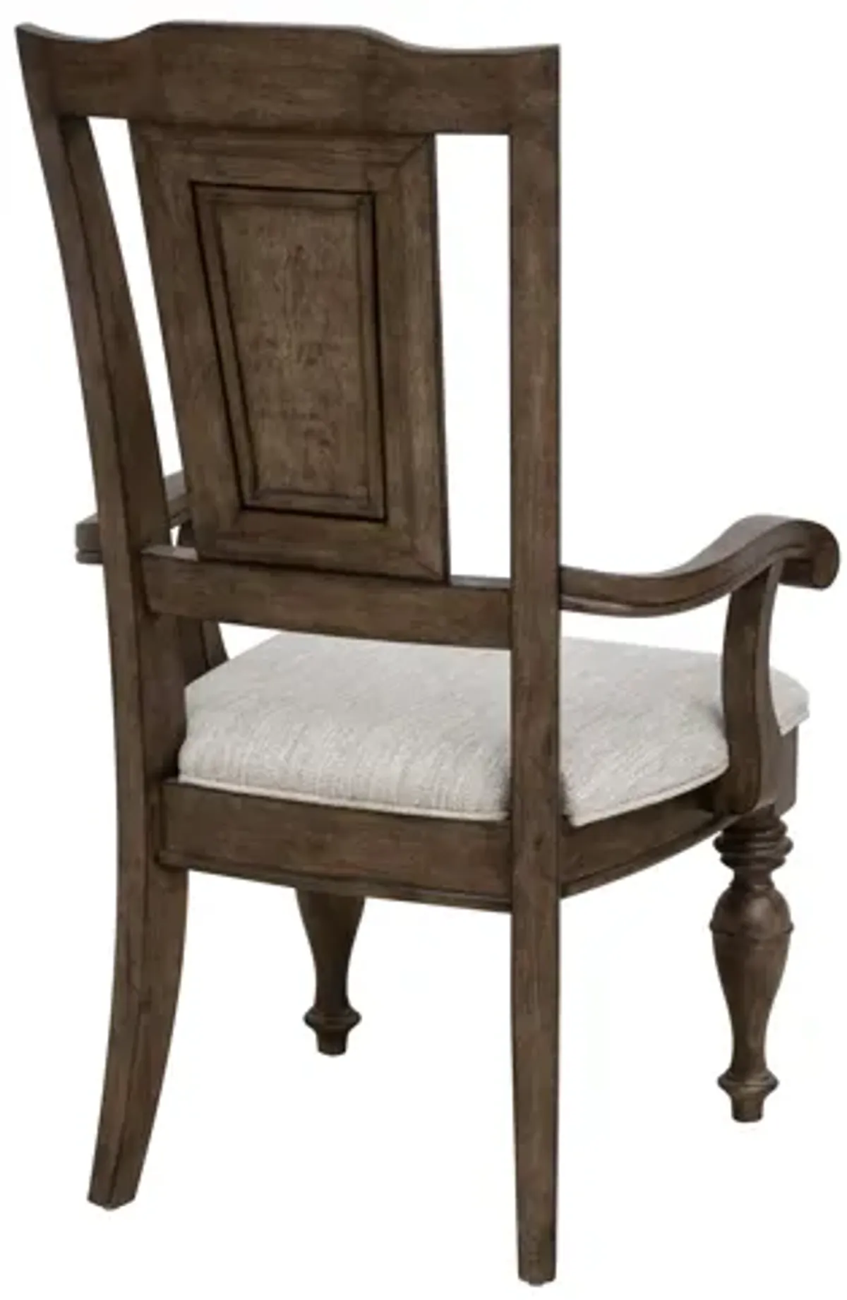 Woodbury Wooden Arm Chair in Cowboy Boots Brown