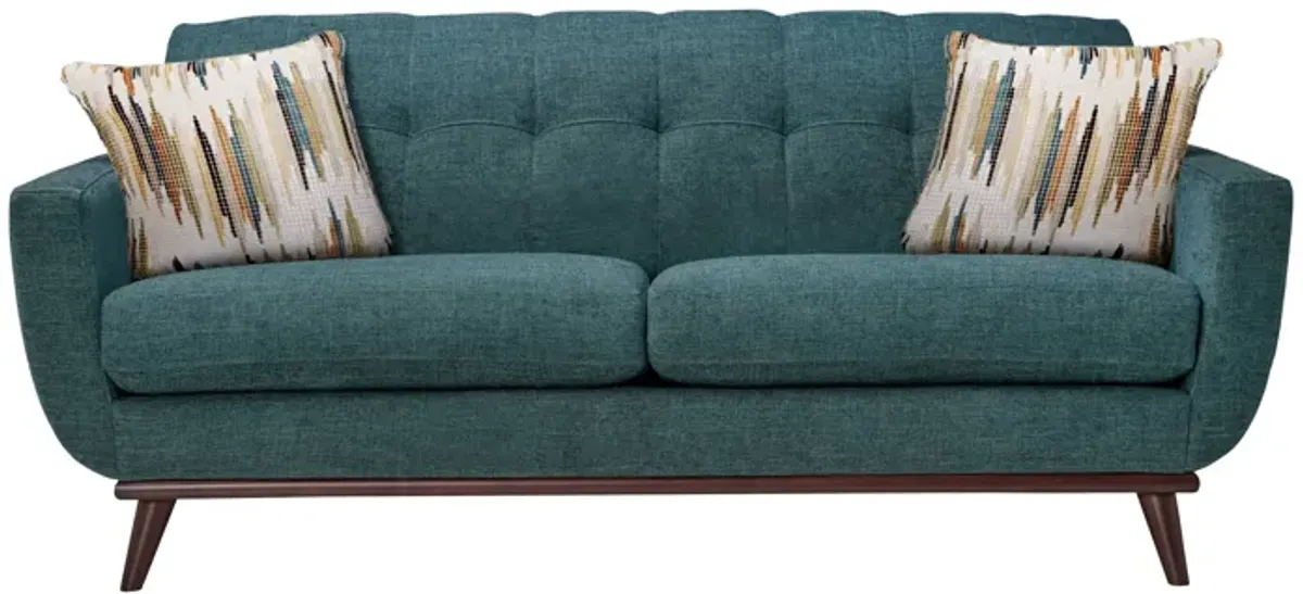 Elliot Teal Loveseat
