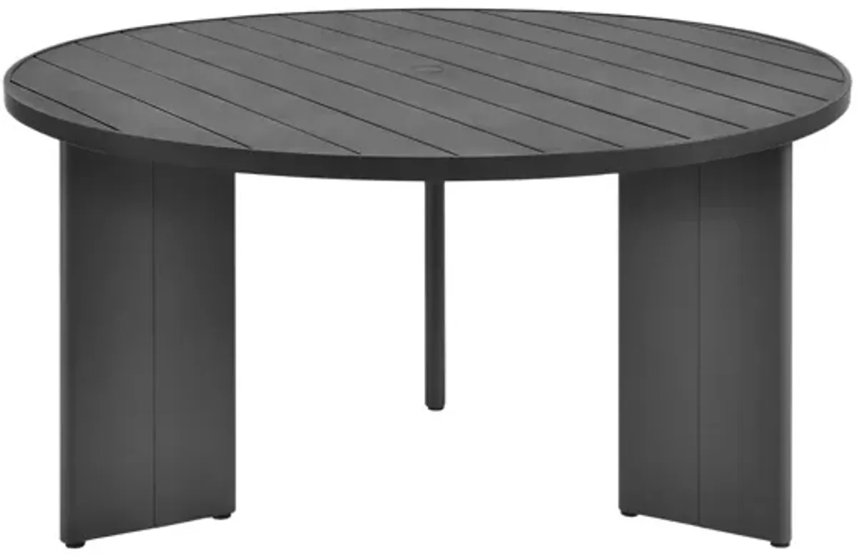 Tahoe Round Outdoor Patio Aluminum Dining Table