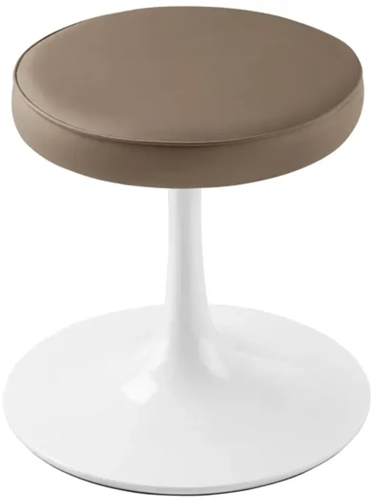 Lippa Vegan Leather Round Stool