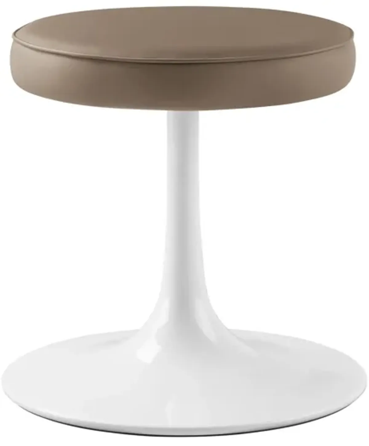 Lippa Vegan Leather Round Stool