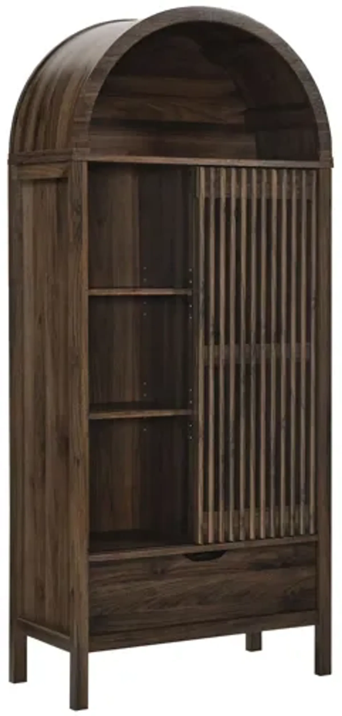 Vaughn 71" Arched Storage Display Cabinet