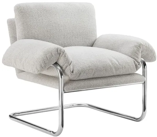 Ansel Boucle Fabric Accent Chair