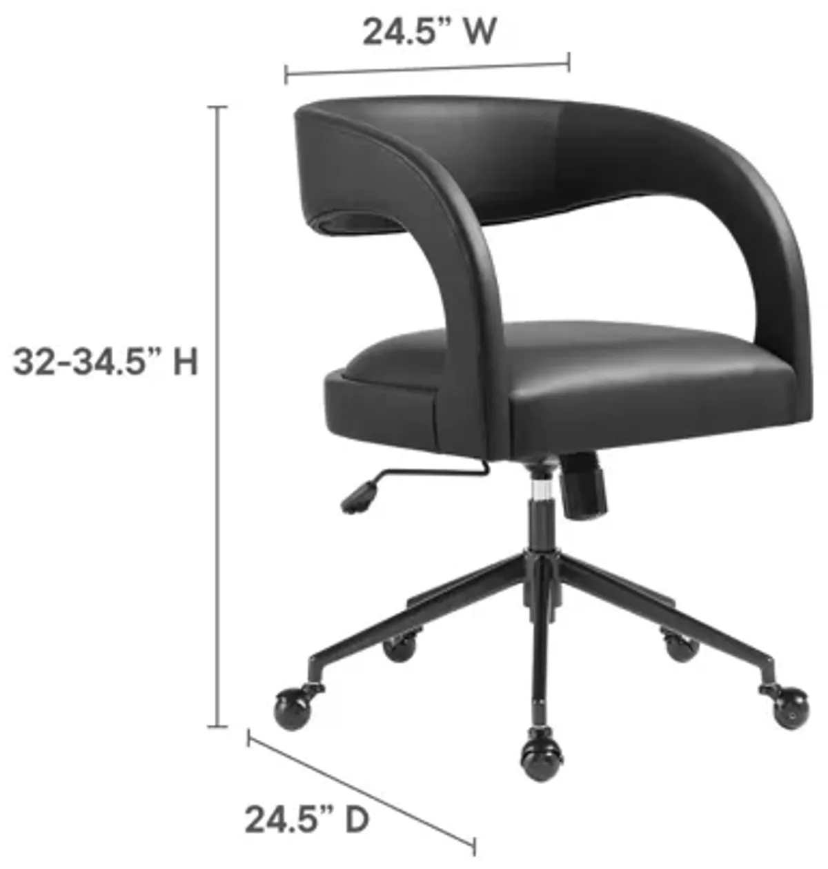 Pinnacle Vegan Leather Office Chair