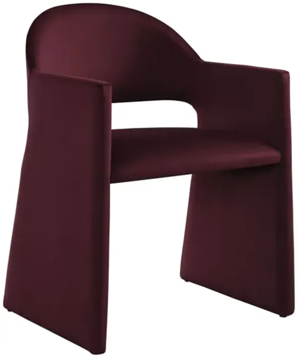 Talia Performance Velvet Dining Armchair
