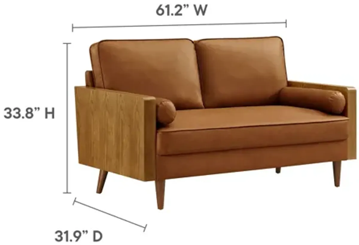 Kellan Vegan Leather Loveseat