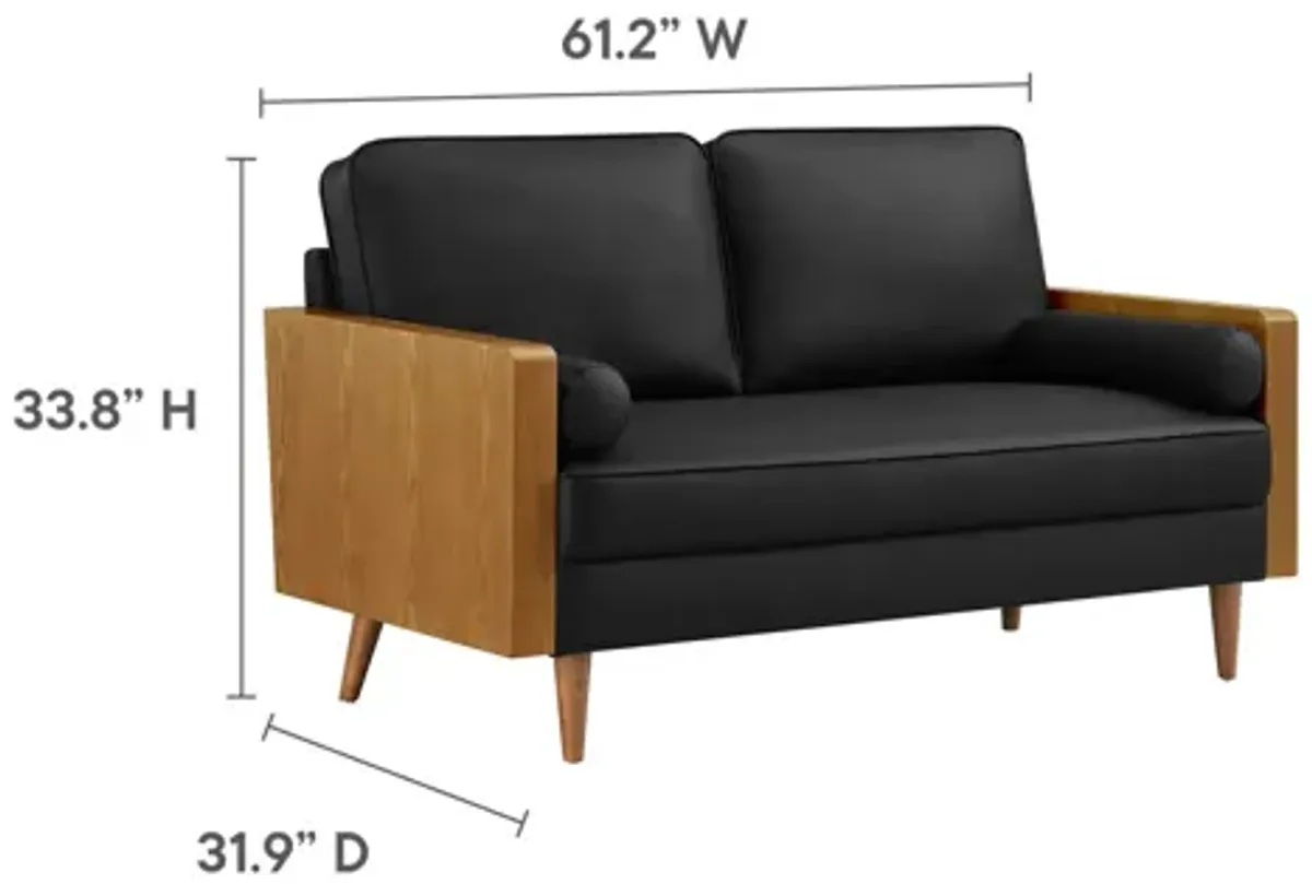 Kellan Vegan Leather Loveseat