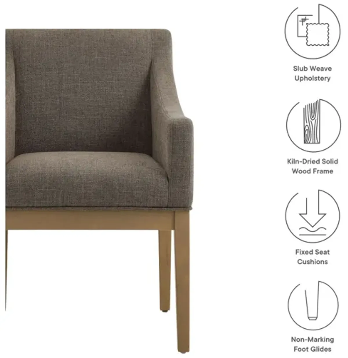 Alton Fabric Upholstered Dining Armchair