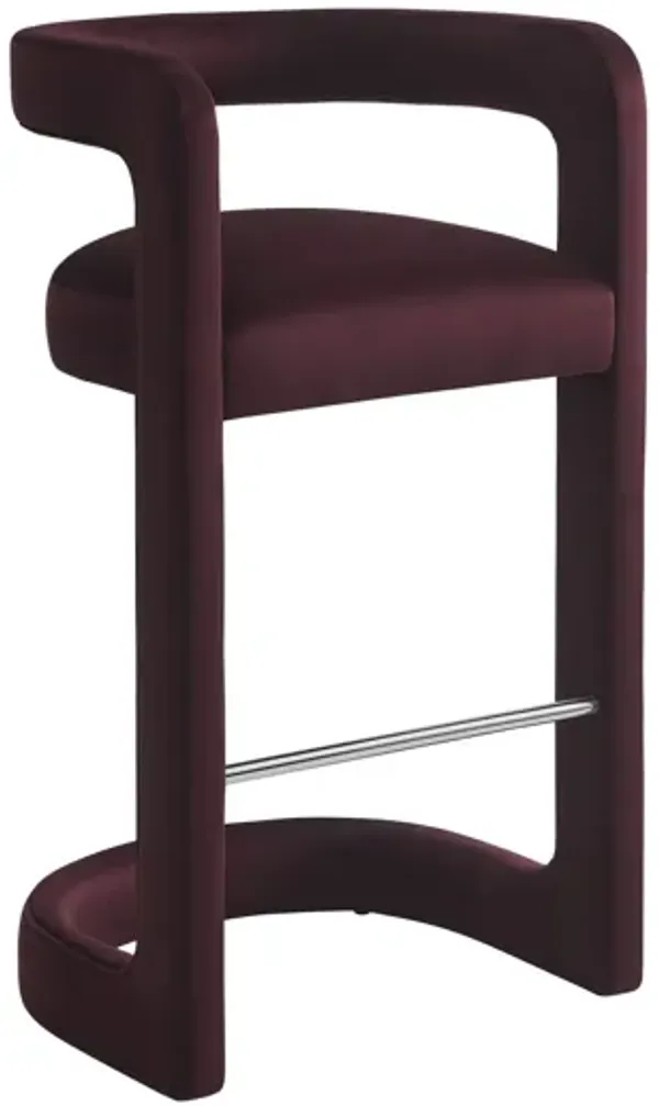Winslow Performance Velvet Bar Stool