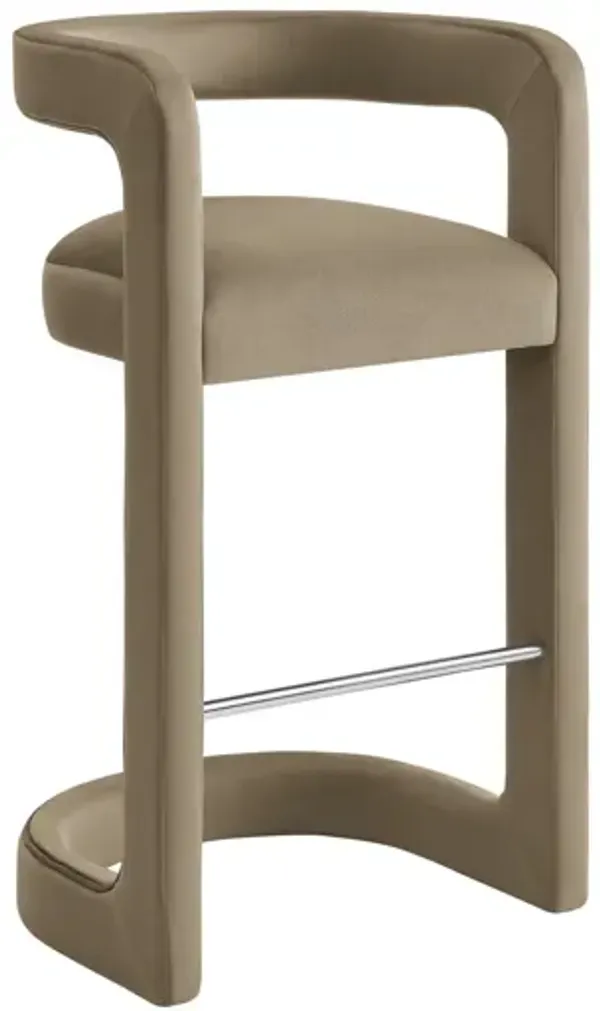 Winslow Performance Velvet Bar Stool