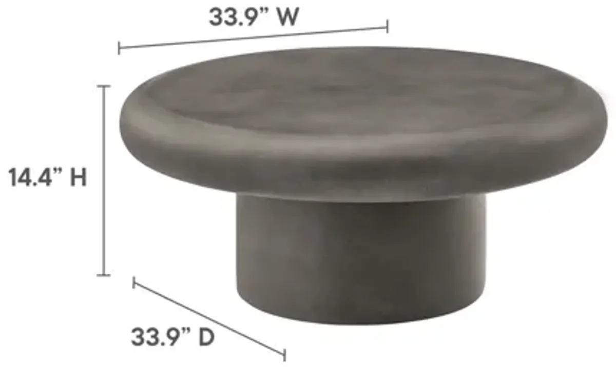 Argos Indoor - Outdoor Patio Concrete Round Coffee Table