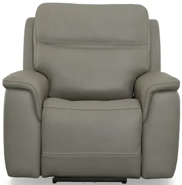 Stephen Grey Leather Triple Power Recliner