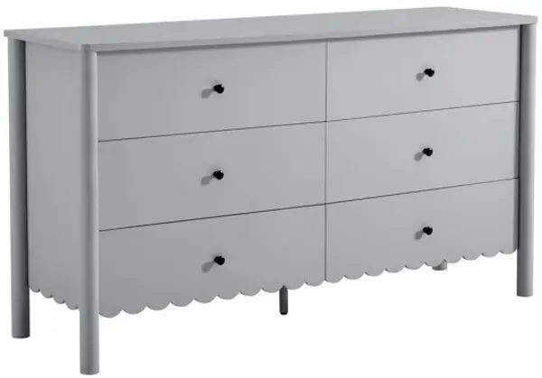 Emmeline Scalloped 6-Drawer Dresser