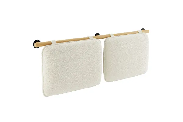 Anela Wall-Mounted Chenille Upholstered Queen Headboard