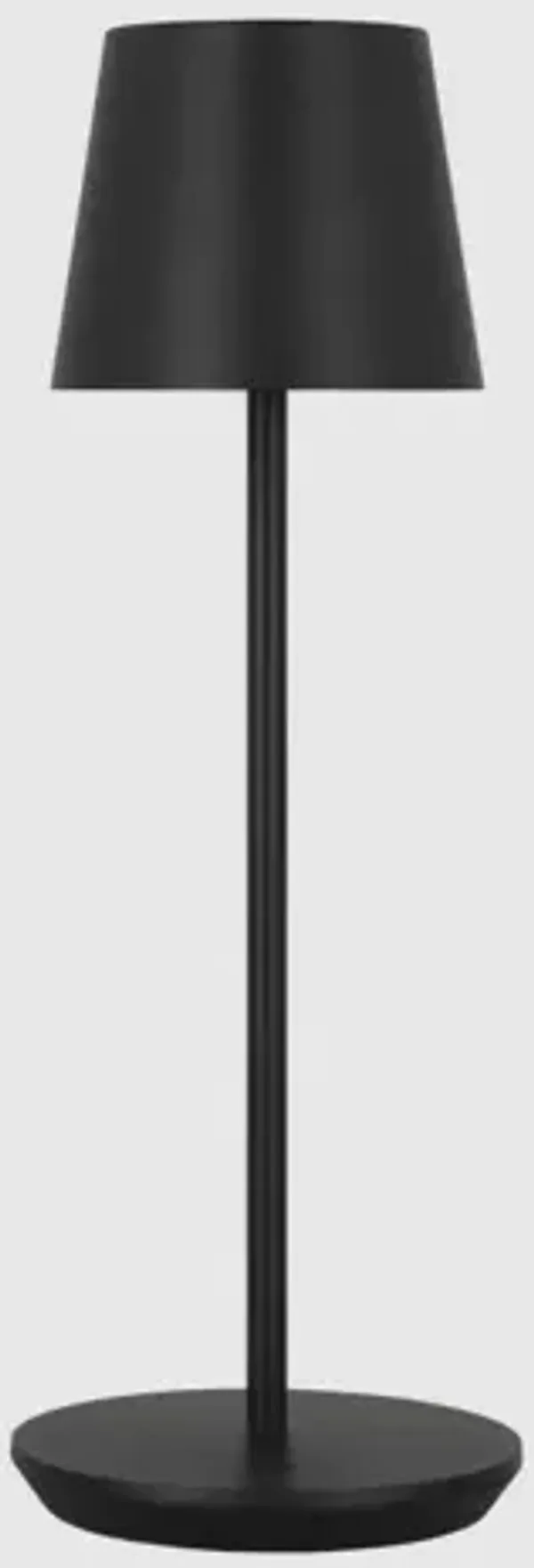 Nevis Black Accent Rechargeable Table Lamp