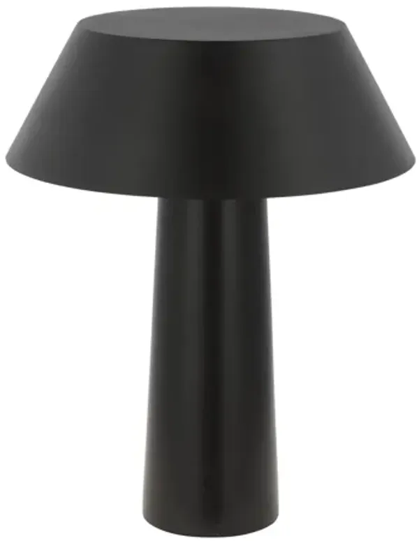Sesa Recharging Table Lamp in Black