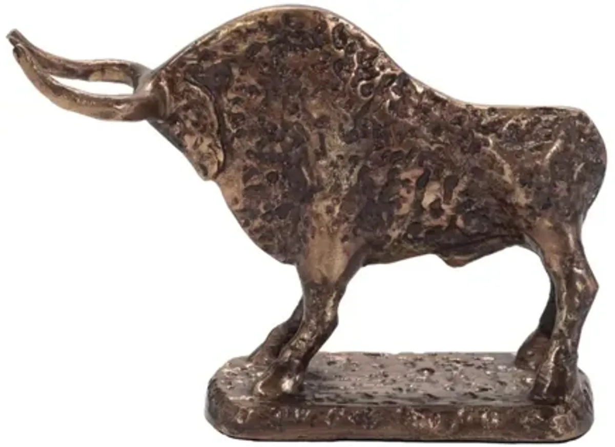 9" Molaii Bronze Bull