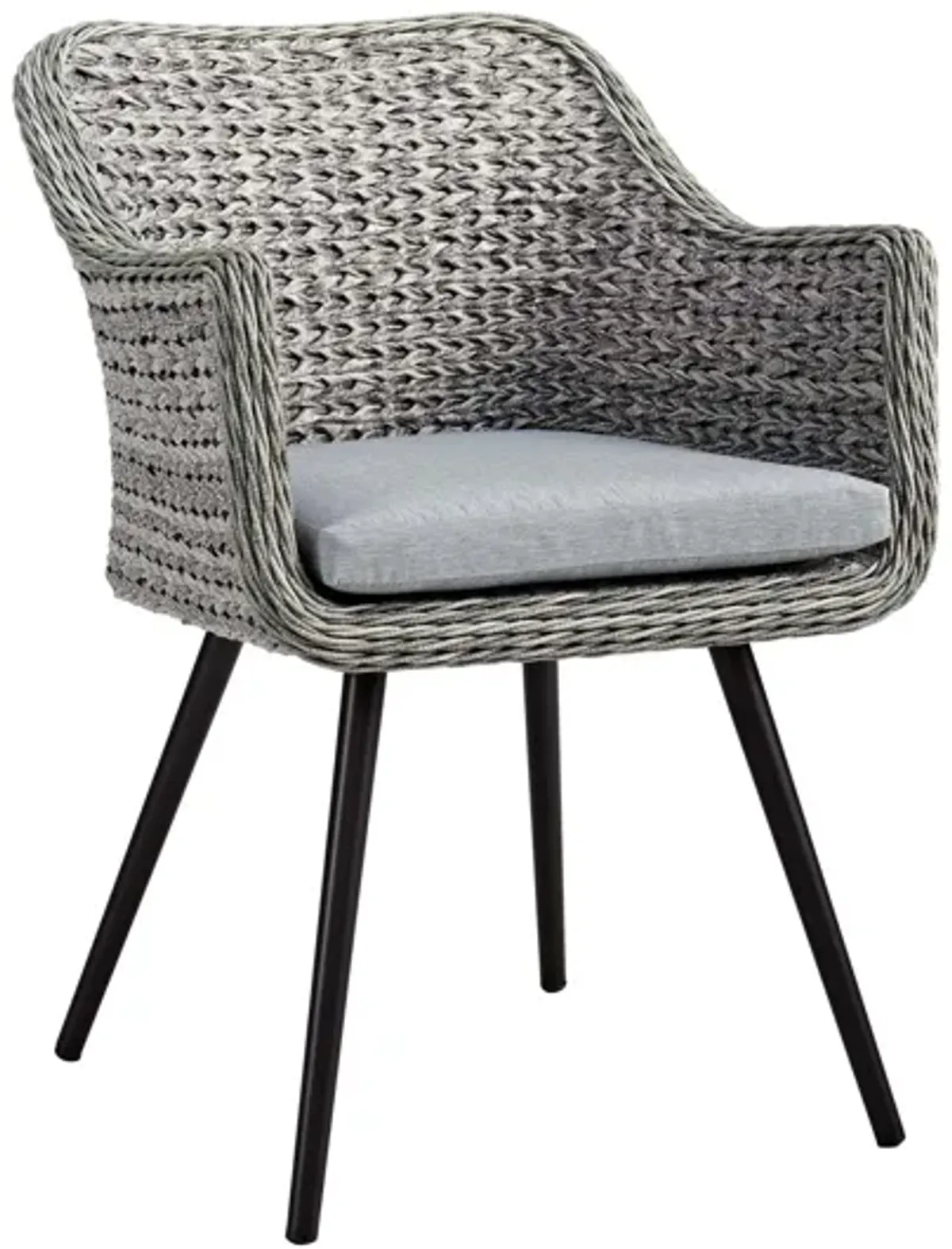 Endeavor Outdoor Patio Wicker Rattan Dining Armchair
