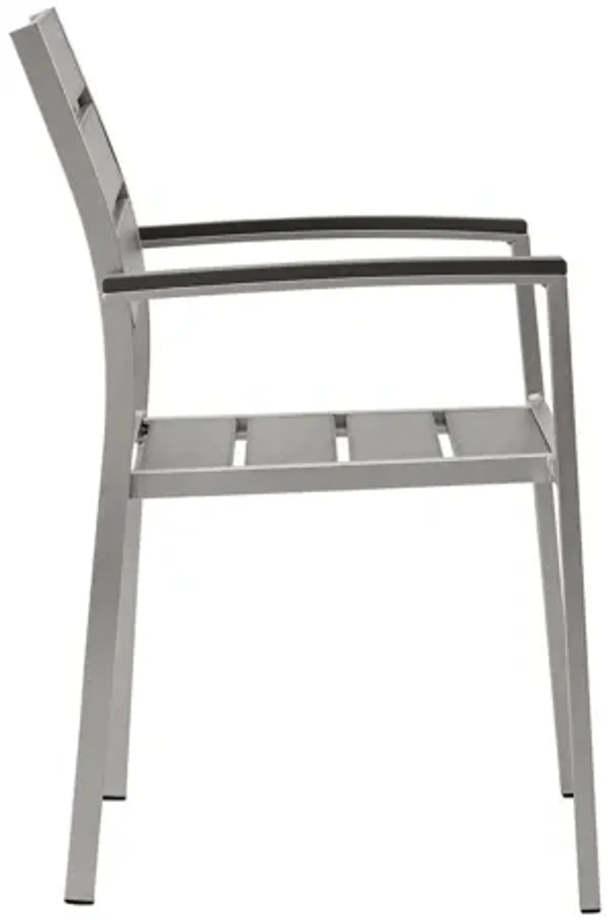 Shore Outdoor Patio Aluminum Dining Armchair