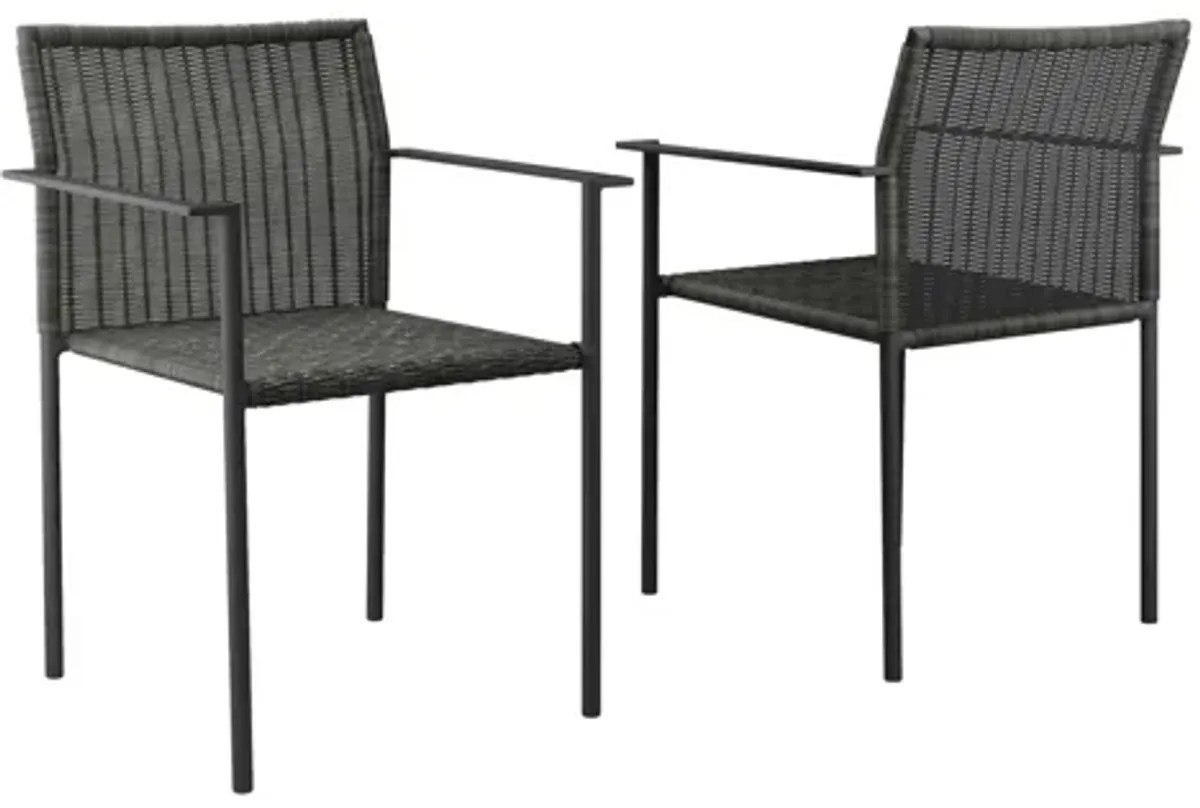 Lagoon Outdoor Patio Dining Armchairs Set of 2