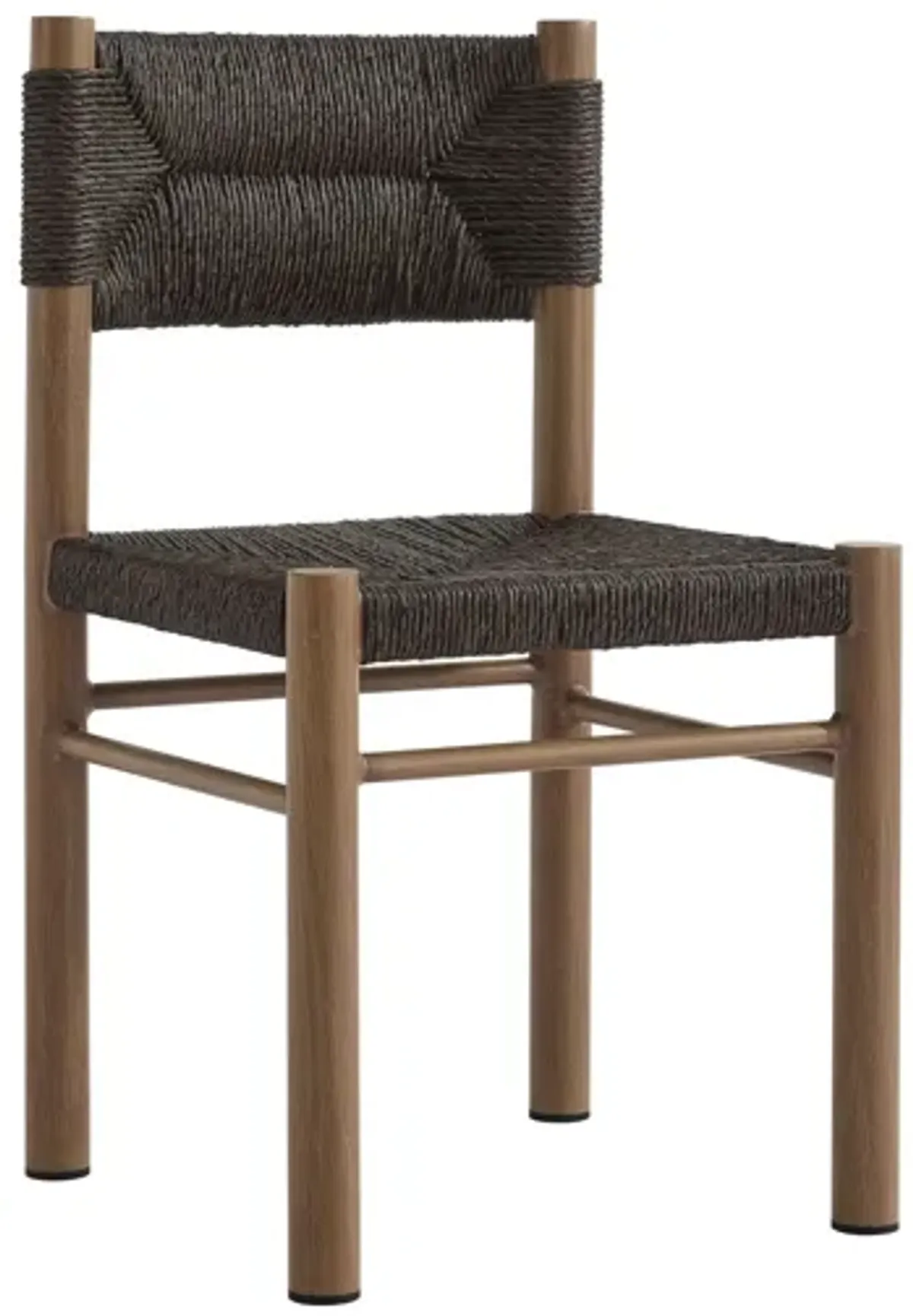 Parkland Outdoor Patio Rattan and Aluminum Dining Side Chairs Set of 2