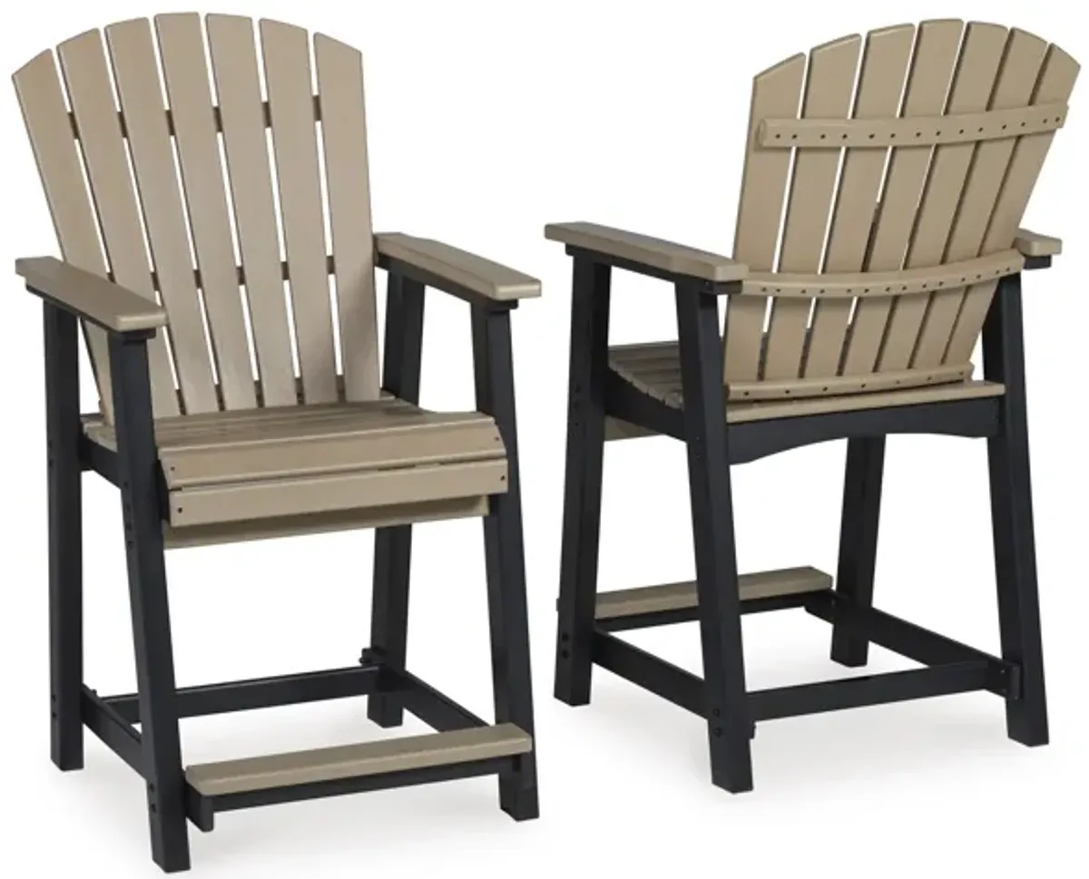 Fairen Trail Outdoor Counter Height Bar Stool (Set of 2)