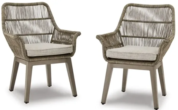 Beach Front Arm Chair with Cushion (Set of 2)