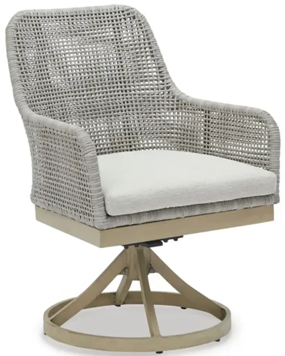 Seton Creek Outdoor Swivel Dining Chair (Set of 2)