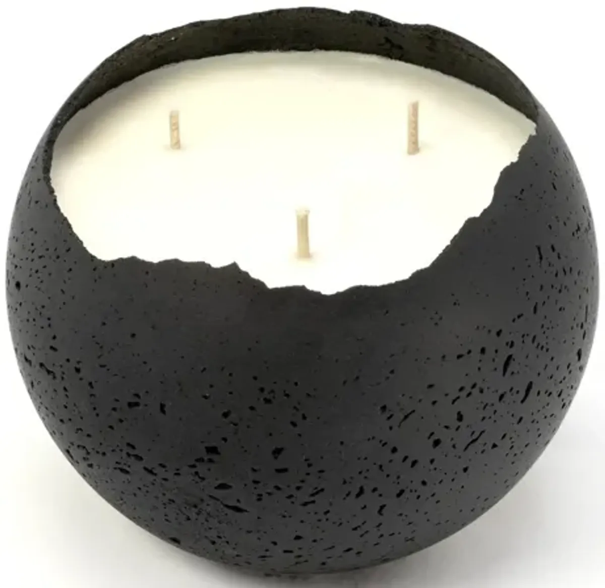 Medium Black Orbis Concrete Candle