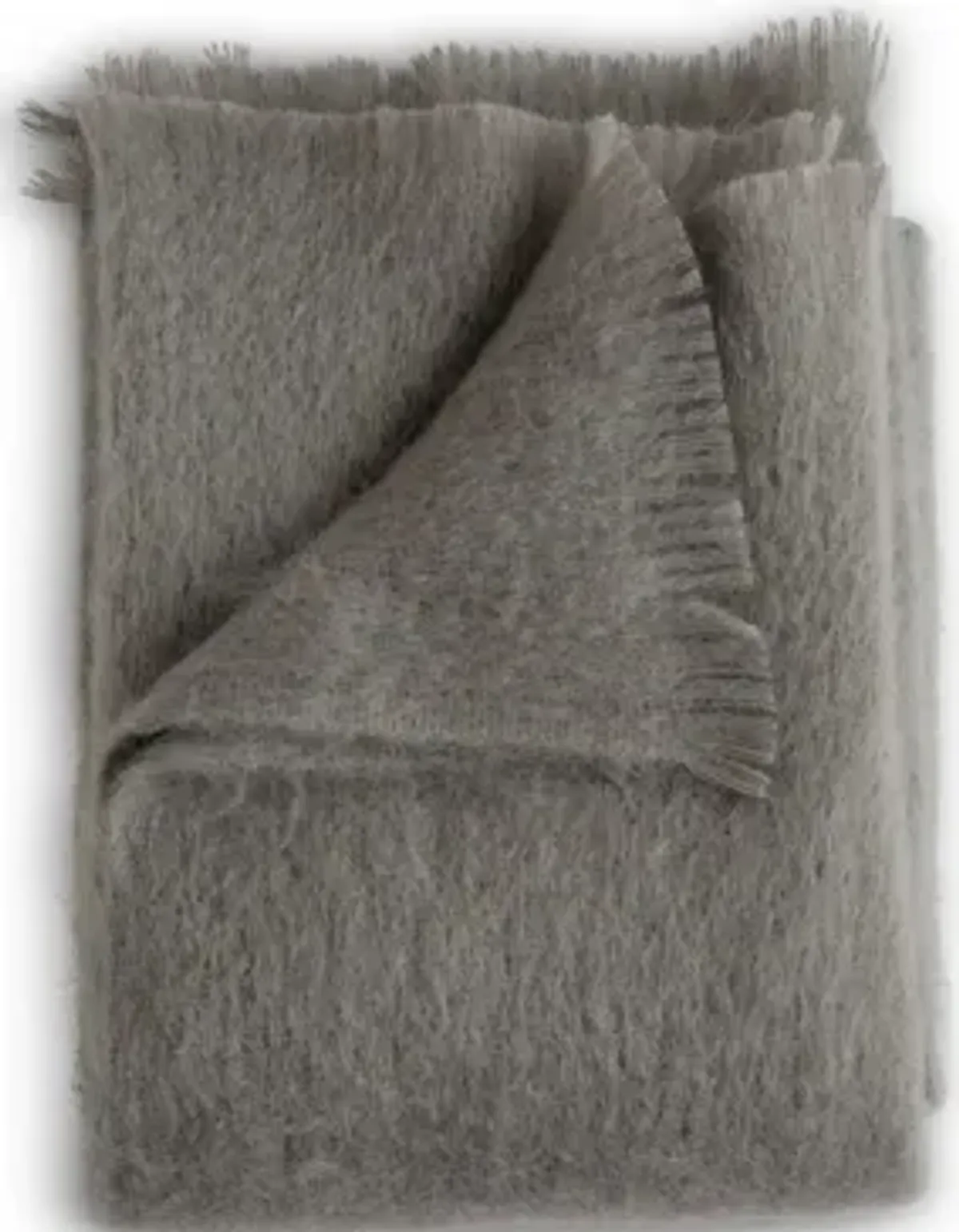 Mohair Throw - Rain Cloud