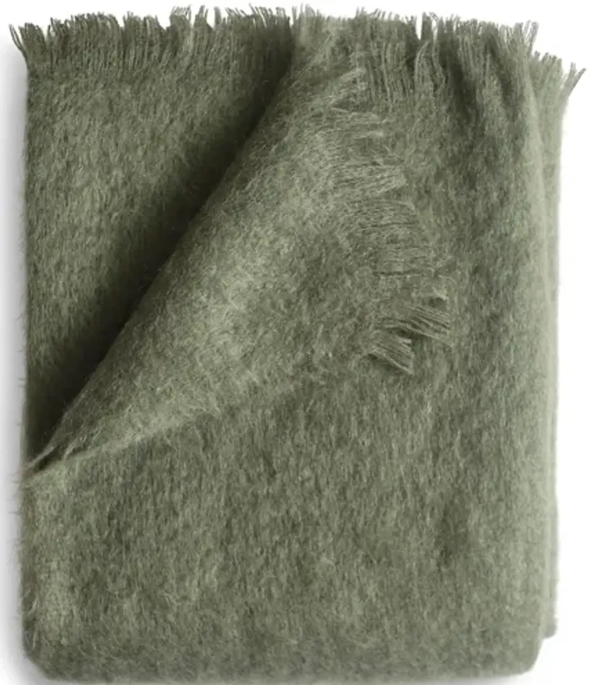 Mohair Throw - Moss
