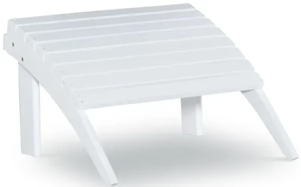 Adirondack White Ottoman